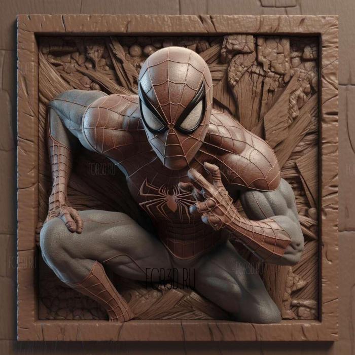 Marvels Spider Man Remastered 3 stl model for CNC