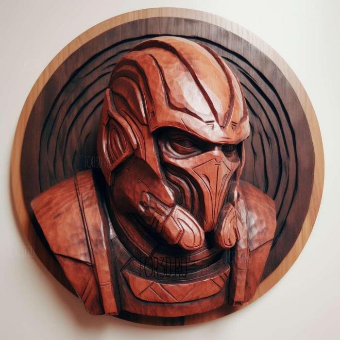 Shepard from Mass Effect 1 stl model for CNC