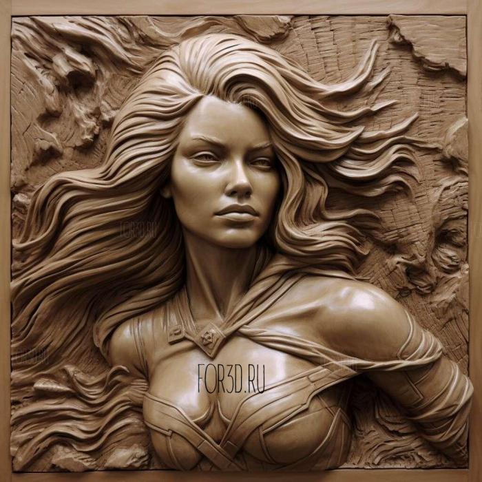 stl Sue Storm Marvel Universe 4 stl model for CNC