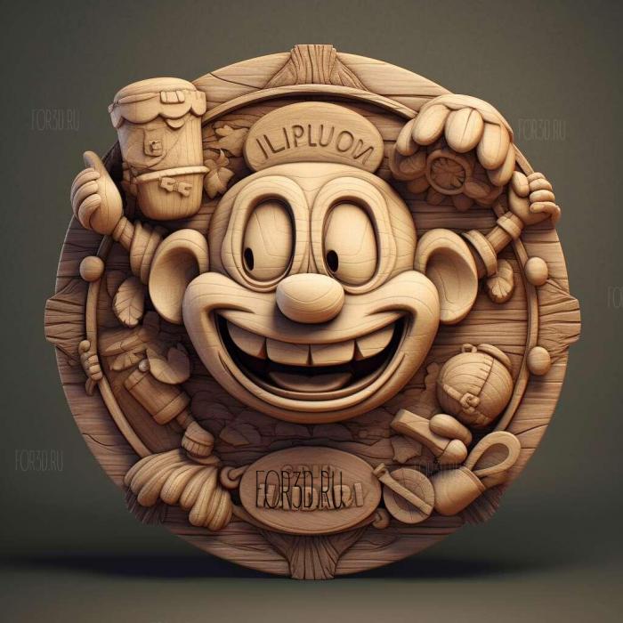 stl The Cuphead Show TV series 1 stl model for CNC