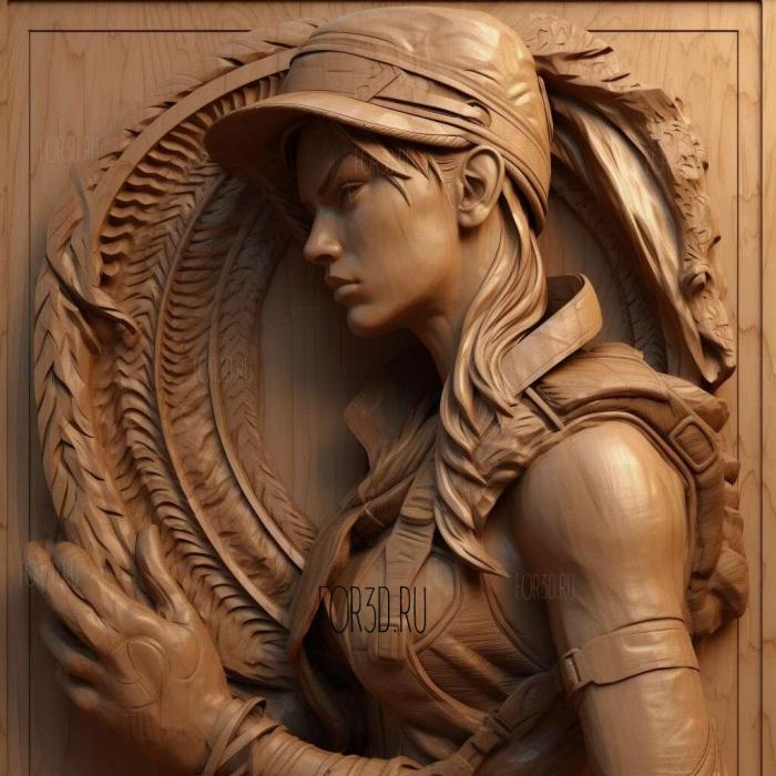 stl Sonya Blade from Mortal Kombat 1 3d stl модель для ЧПУ