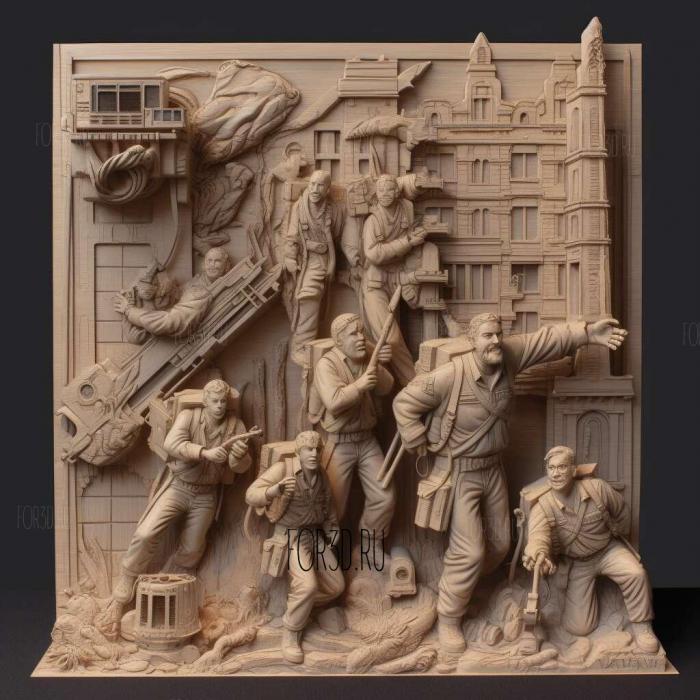 Ghostbusters Ghostbusters 1984 2 stl model for CNC