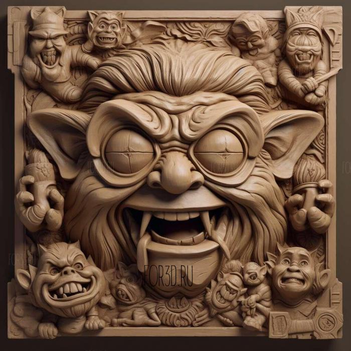 stl Taz Mania TV series 2 stl model for CNC