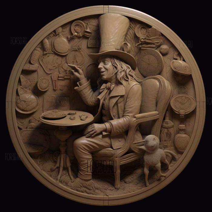 Alice Through the Looking Glass movie 1 stl model for CNC