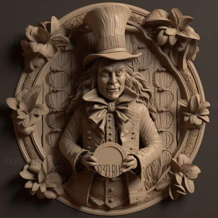 Alice Through the Looking Glass movie 3 stl model for CNC