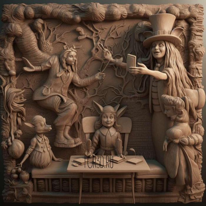 Alice Through the Looking Glass movie 4 stl model for CNC