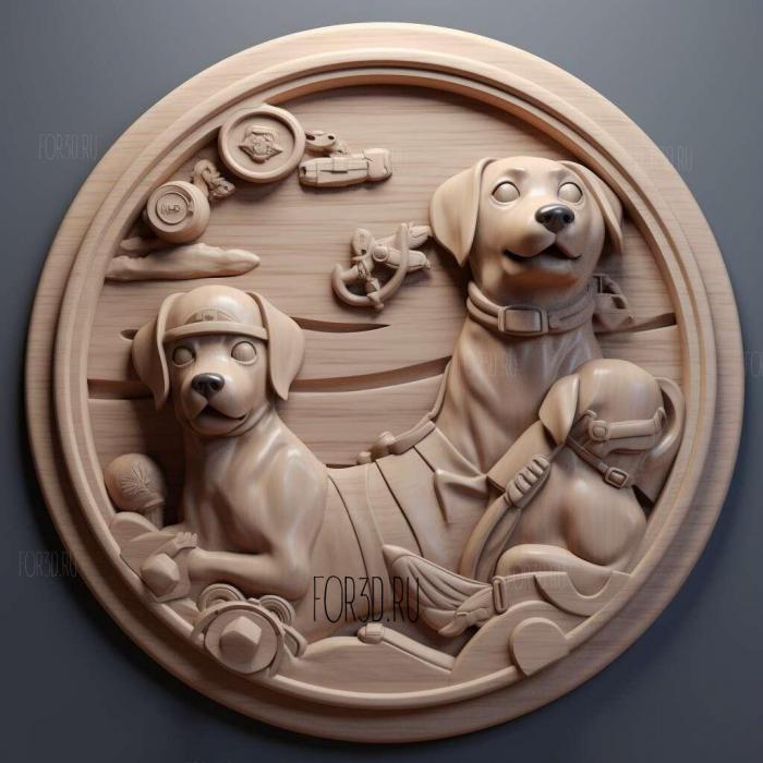 st Sky from Puppy Patrol 2 stl model for CNC