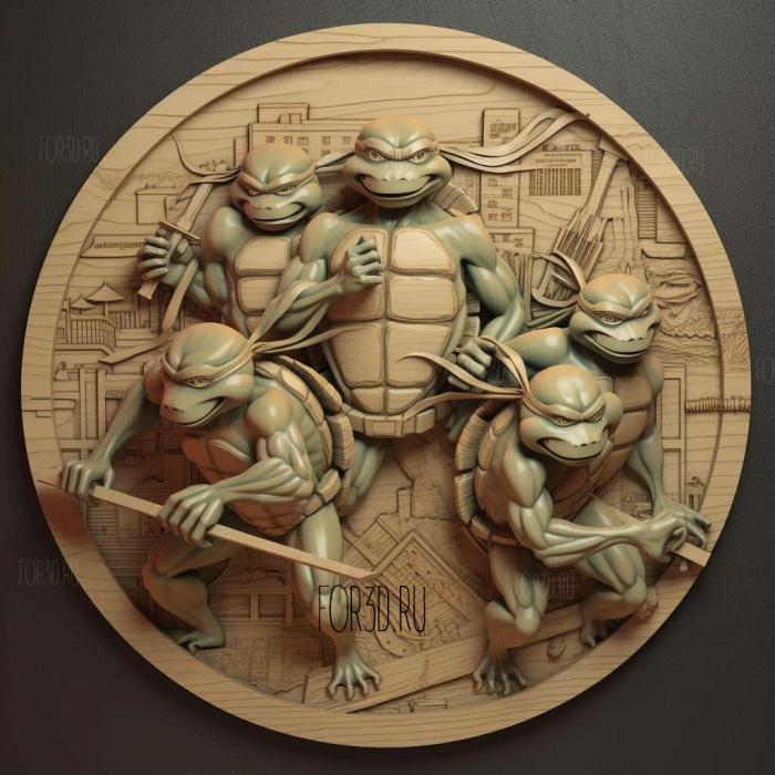 Teenage Mutant Ninja Turtles Mutants in Manhattan 3 stl model for CNC