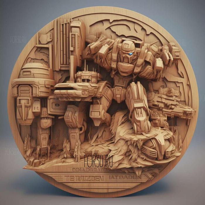 Transformers Devastation 3 stl model for CNC