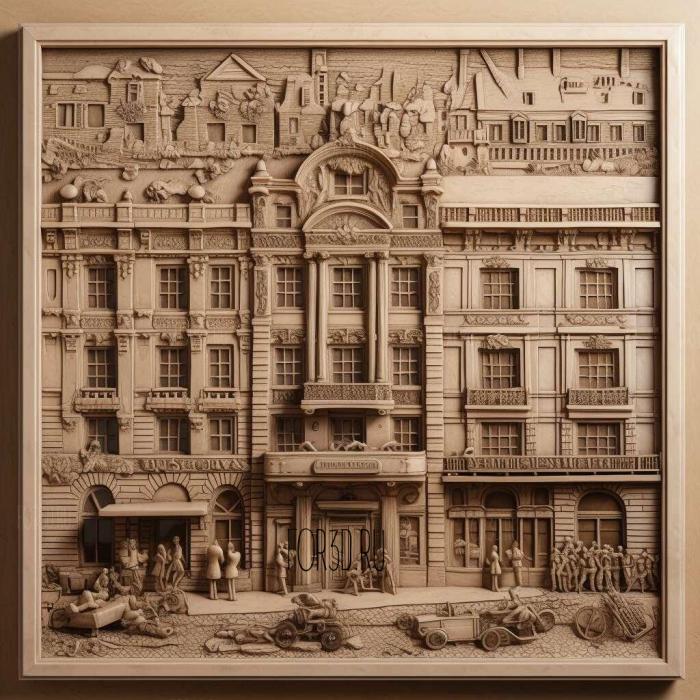 Grand Hotel series 3 stl model for CNC