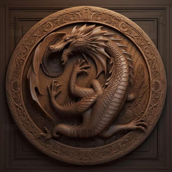 House of the Dragon TV series 2 stl model for CNC