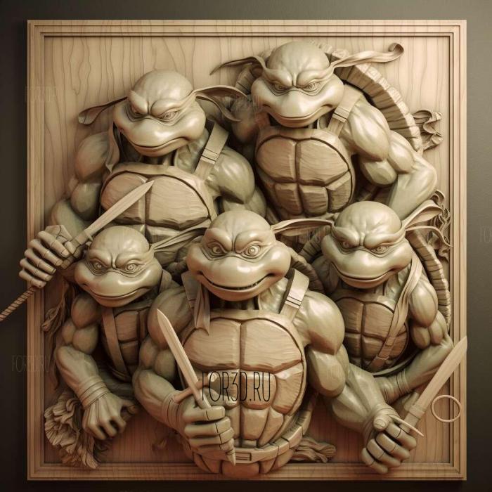 st April ONeill Teenage Mutant Ninja Turtles 3 stl model for CNC