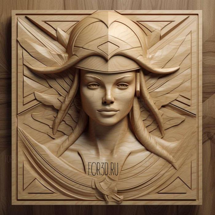 stl Stargirl series 2 stl model for CNC
