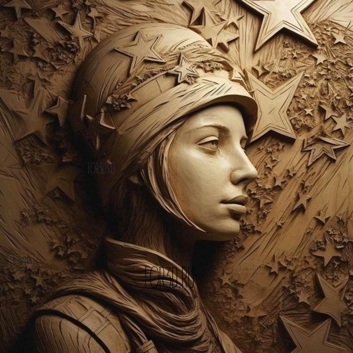 stl Stargirl series 3 stl model for CNC