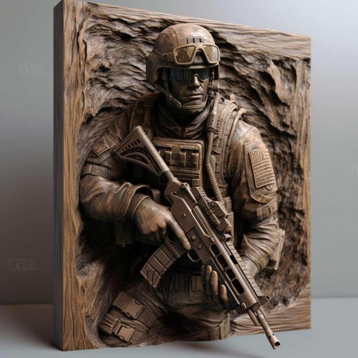 Call of Duty Modern Warfare 3 Hardened Edition 1 stl model for CNC