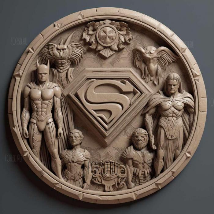 Justice League series 2 stl model for CNC