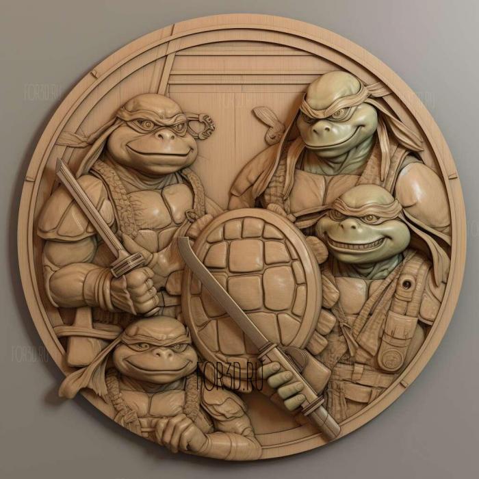 Teenage Mutant Ninja Turtles IV Turtles In Time 2 stl model for CNC