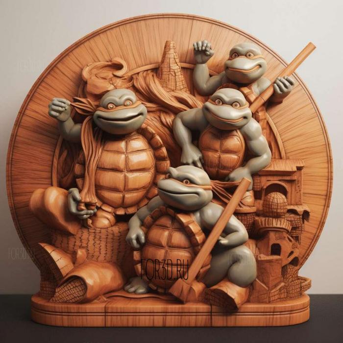 Teenage Mutant Ninja Turtles Arcade Attack 1 stl model for CNC