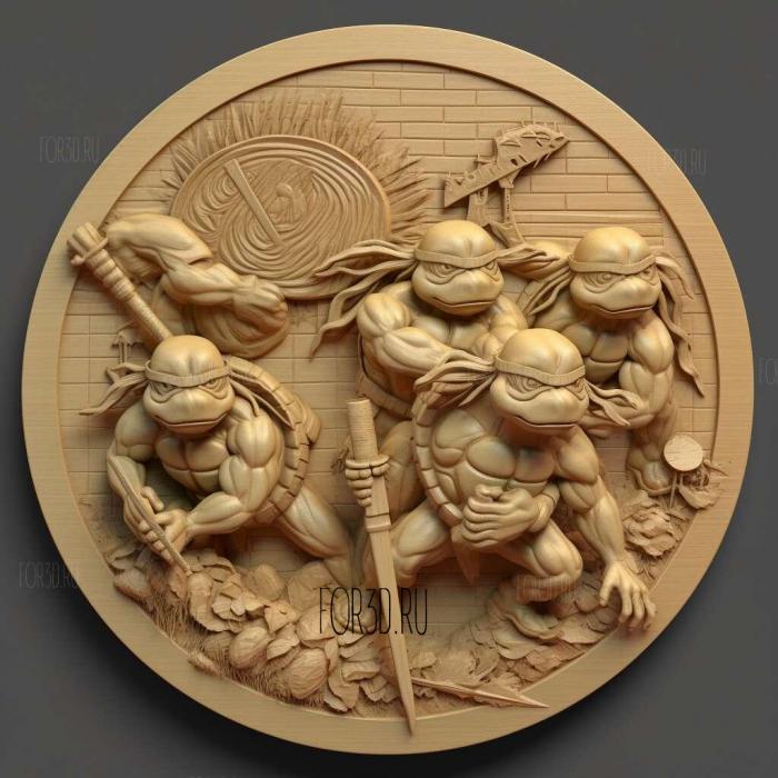 Teenage Mutant Ninja Turtles Arcade Attack 2 stl model for CNC