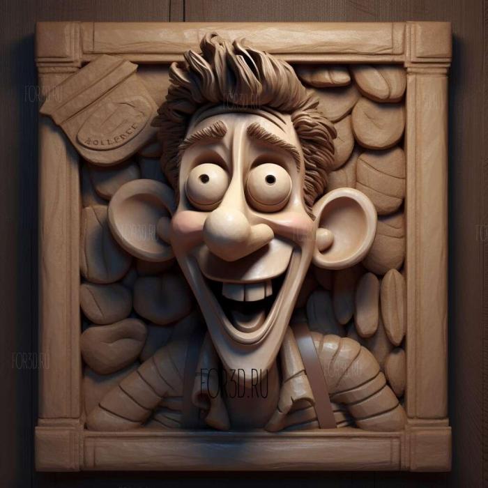 Flushed Away movie 2 stl model for CNC