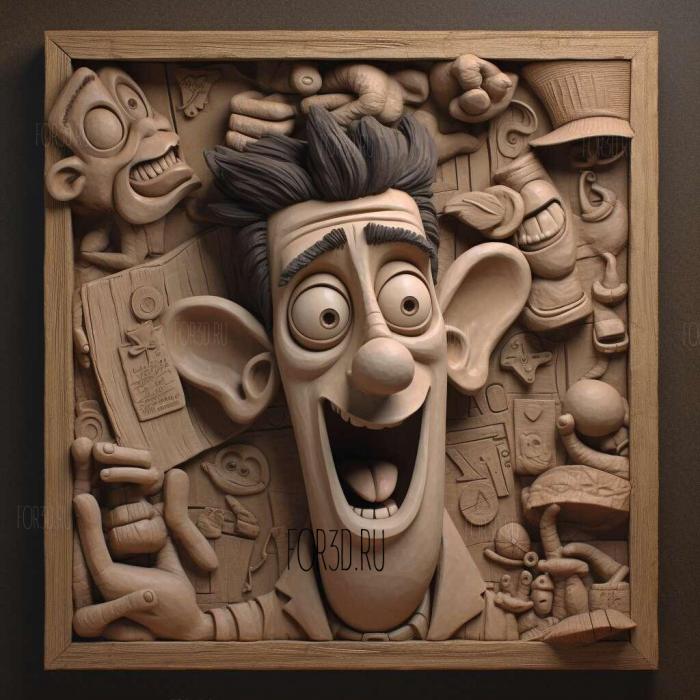 Flushed Away movie 3 stl model for CNC