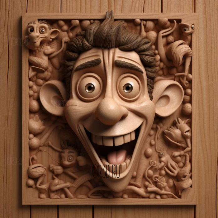 Flushed Away movie 4 stl model for CNC