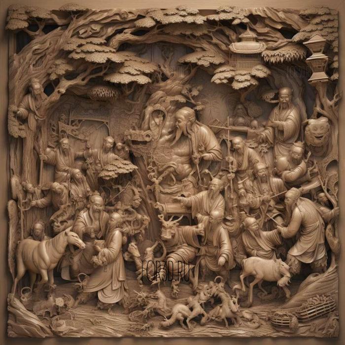 Journey to the West Wu Chengen circa 1592 1 stl model for CNC