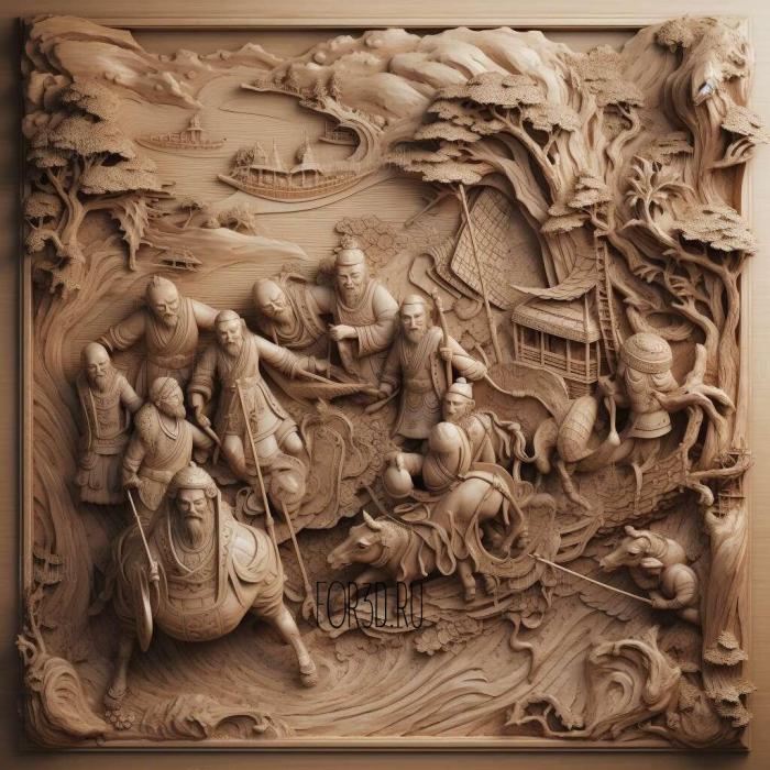 Journey to the West Wu Chengen circa 1592 2 stl model for CNC