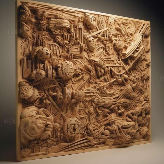 stl V Wars series 4 stl model for CNC
