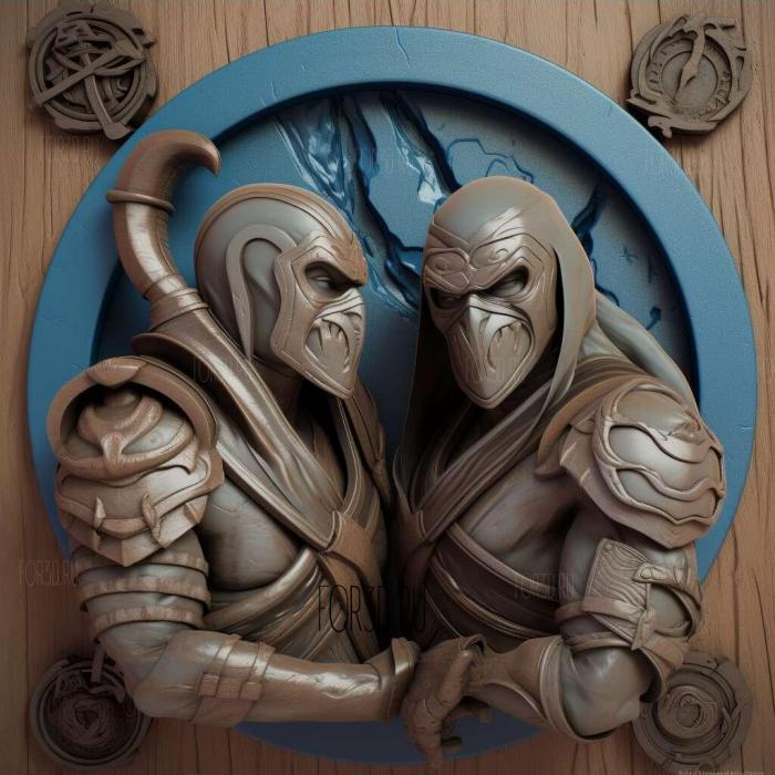 Scorpio and Sub Zero from Mortal Kombat 2