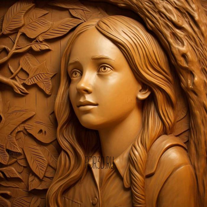st Jane Porter Tarzan 3 stl model for CNC