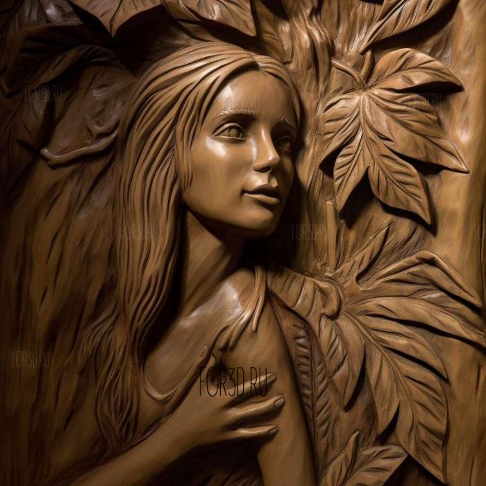 st Jane Porter Tarzan 4 stl model for CNC