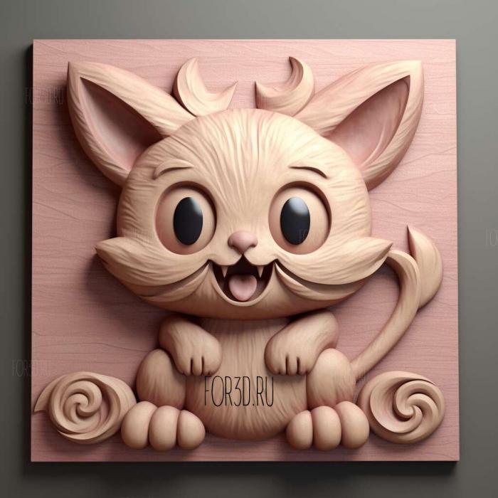 Jigglepuff from Pokemon 4 stl model for CNC