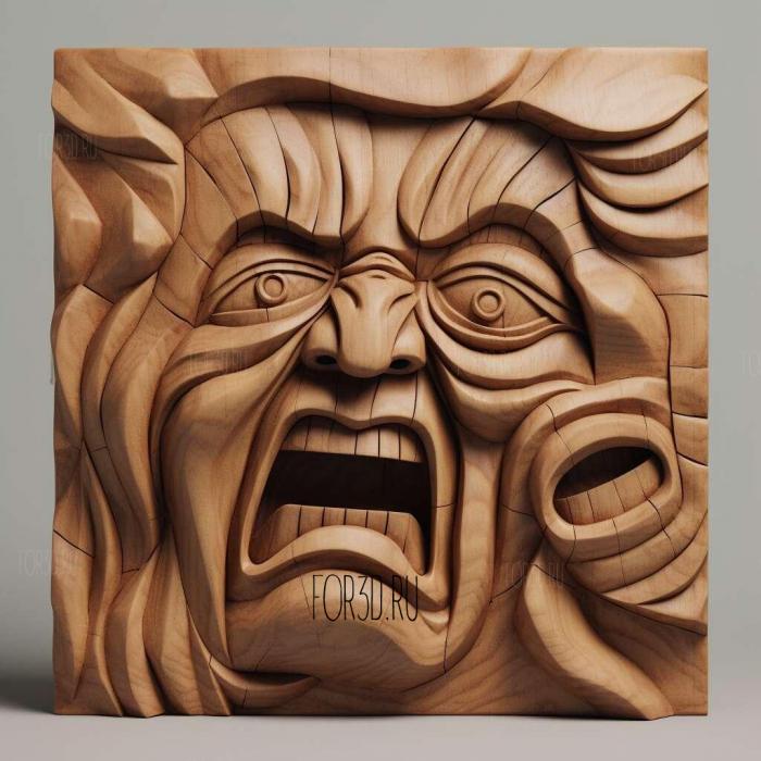 Anger Management series 4 stl model for CNC