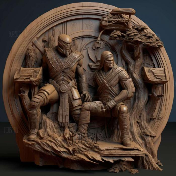 Mortal Kombat 11 Aftermath 1 stl model for CNC