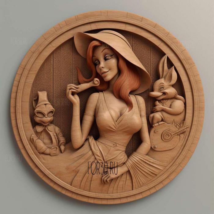 Jessica Rabbit Who Framed Roger Rabbit 1 stl model for CNC