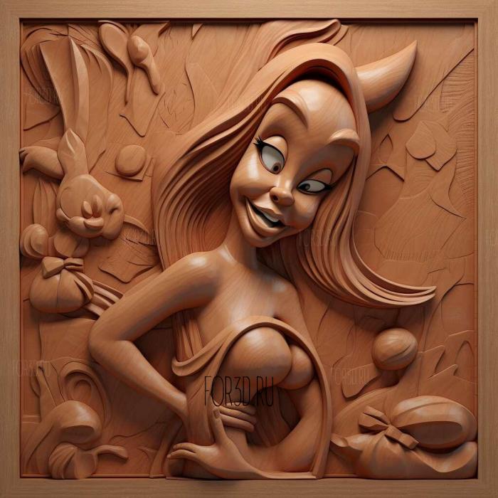 Jessica Rabbit Who Framed Roger Rabbit 2 stl model for CNC