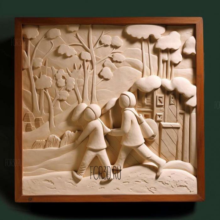 st Snowy Day Ezra Jack Keats 1962 1 stl model for CNC