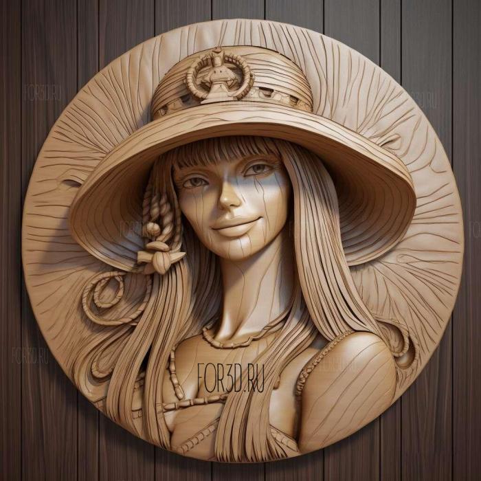 Nico Robin One Piece 3 stl model for CNC