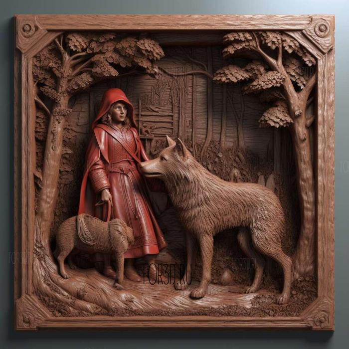 Red Riding Hood movie 1 stl model for CNC