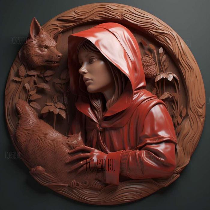 Red Riding Hood movie 2 stl model for CNC