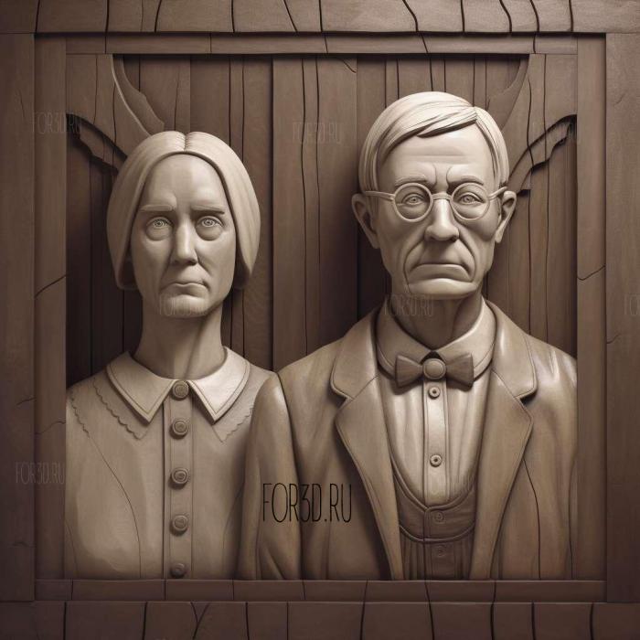 American Gothic TV series 2 stl model for CNC