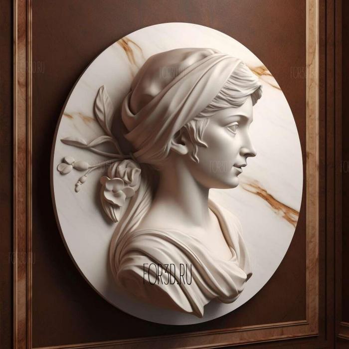 Madame Victoire Marble 1 stl model for CNC