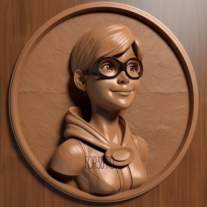 Helen Parr The Incredibles 2 stl model for CNC