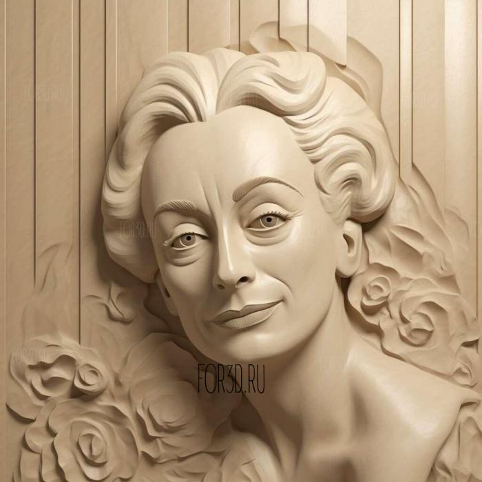 Actress Joan Crawford Dear Mommy Faye Dunaway 2 stl model for CNC