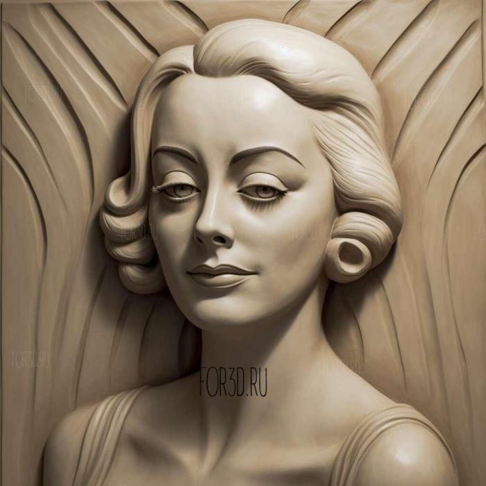 Actress Joan Crawford Dear Mommy Faye Dunaway 3 stl model for CNC