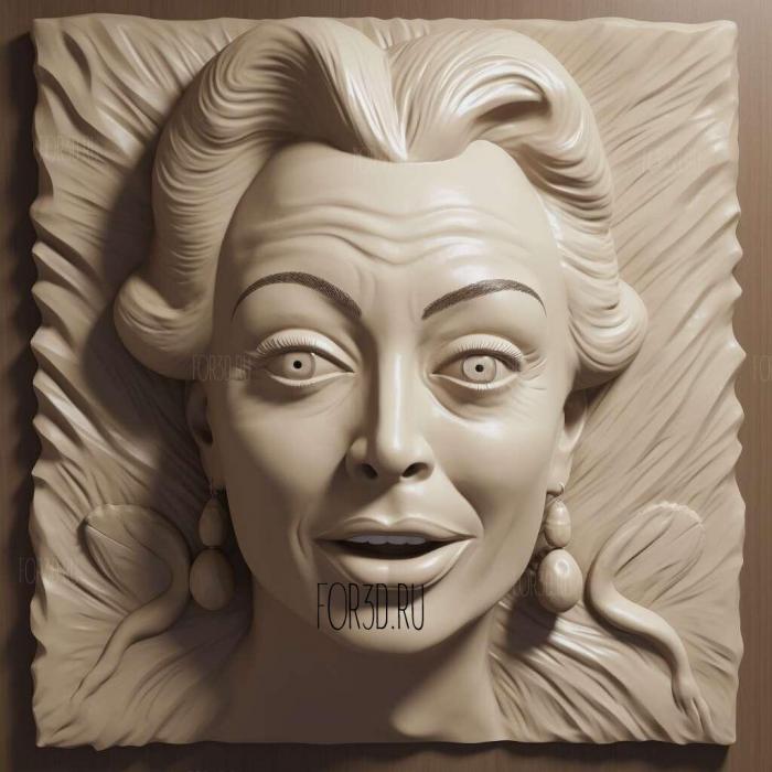 Actress Joan Crawford Dear Mommy Faye Dunaway 4 stl model for CNC