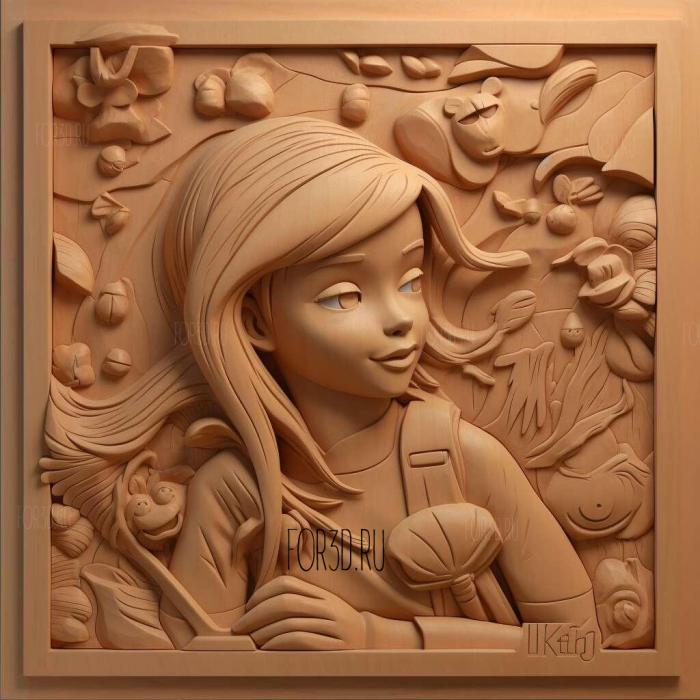 st Kim Five plus Kim Possible 2 stl model for CNC