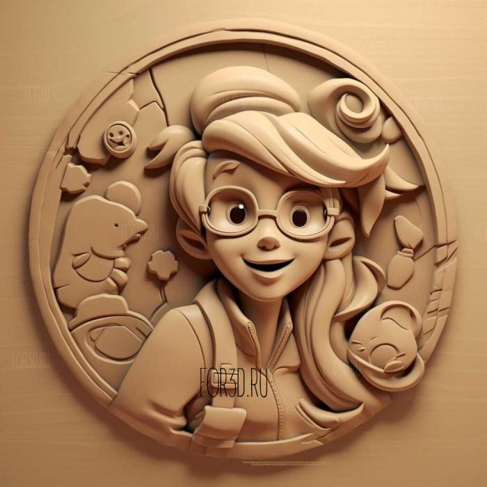 st Kim Five plus Kim Possible 3 stl model for CNC