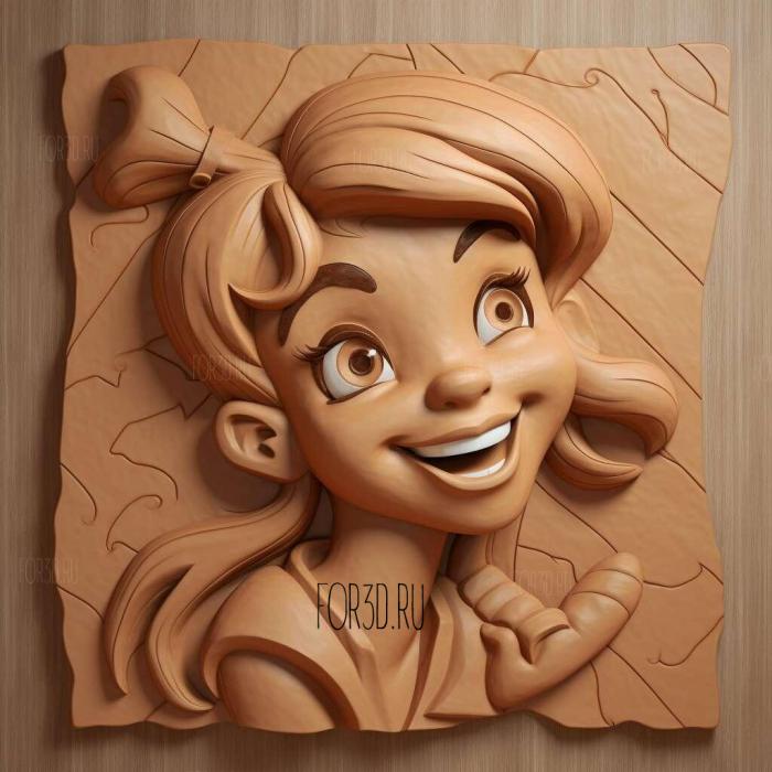 st Kim Five plus Kim Possible 4 stl model for CNC